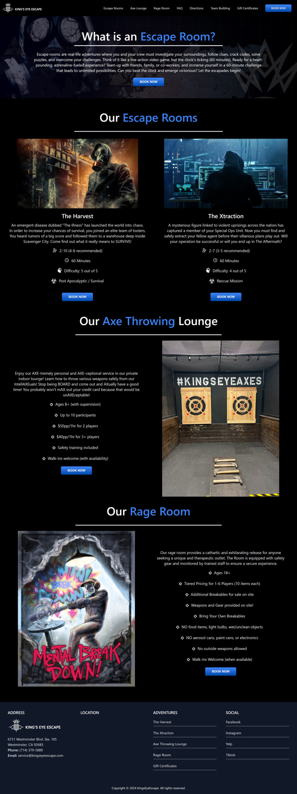 EscapeAds demonstrating modern marketing designs for diverse clients.